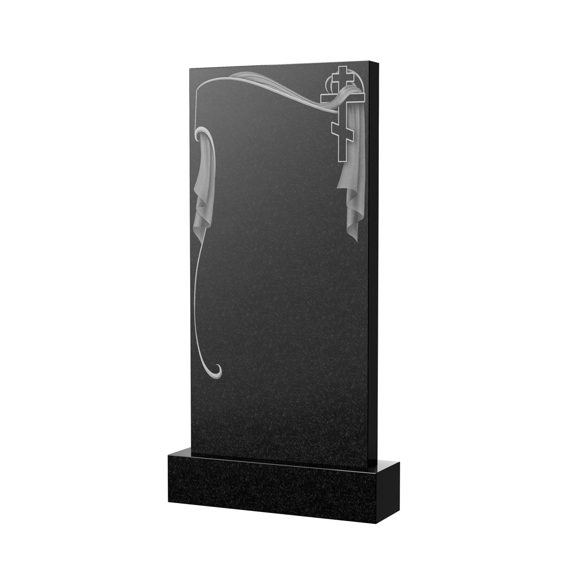 Художественное оформление памятника в&nbsp;Жигулевске | Художественное оформление на гранитную стелу, рисунок ВХО-051