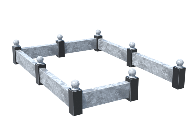 Цоколи на могилу в&nbsp;Жигулевске | Цоколь на могилу №0031