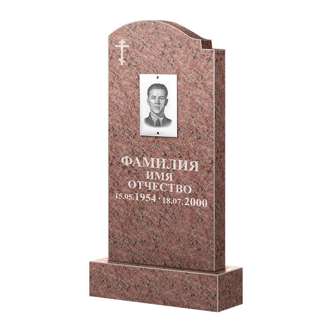 Гранитные памятники в&nbsp;Жигулевске | Памятник из гранита Розалия Pink ФГЦ-25