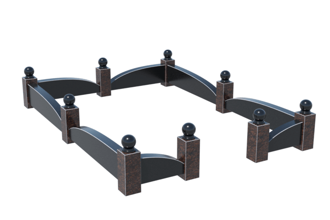 Цоколи на могилу в&nbsp;Жигулевске | Цоколь на могилу №0044