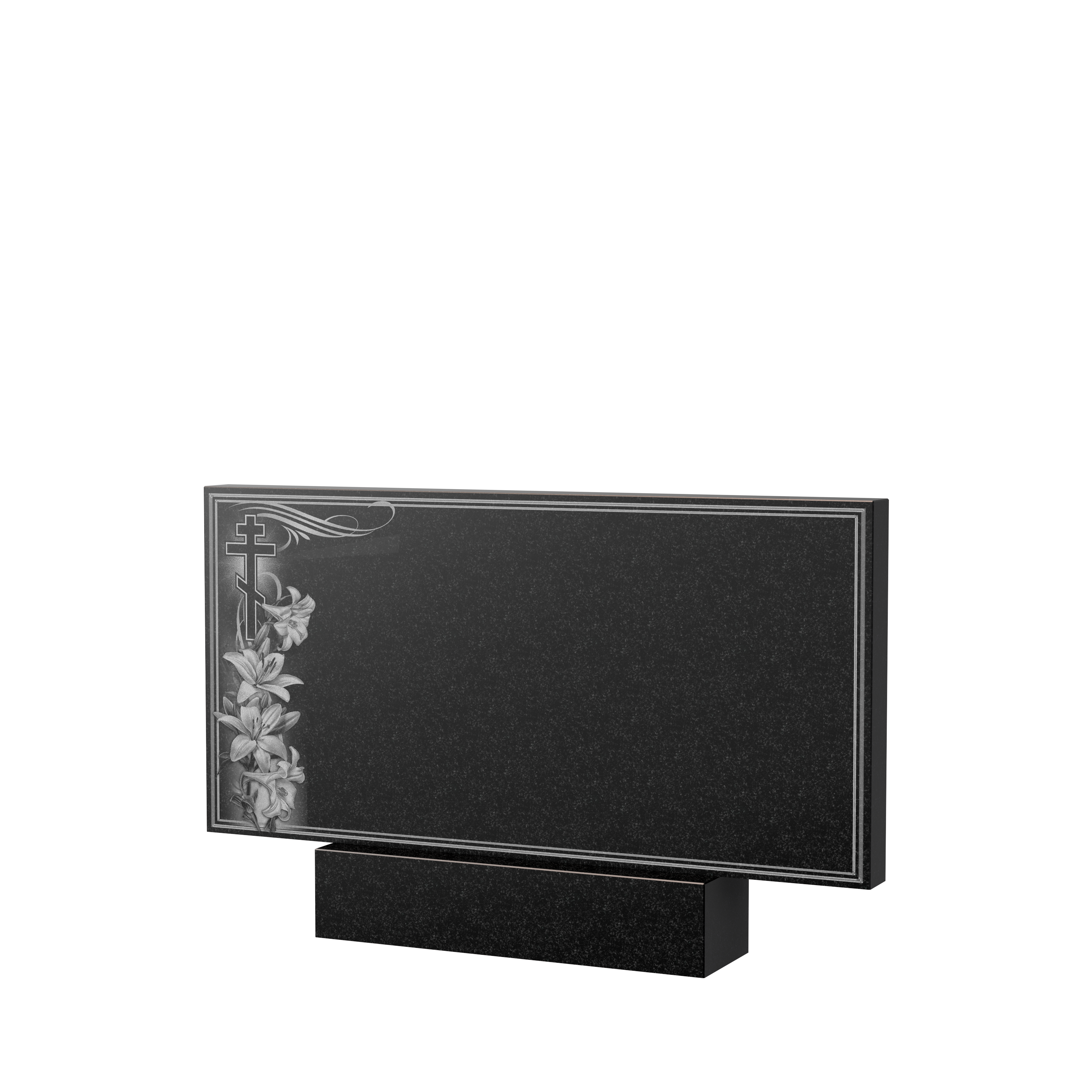 Художественное оформление памятника в&nbsp;Жигулевске | Художественное оформление на гранитную стелу, рисунок ГХО-003