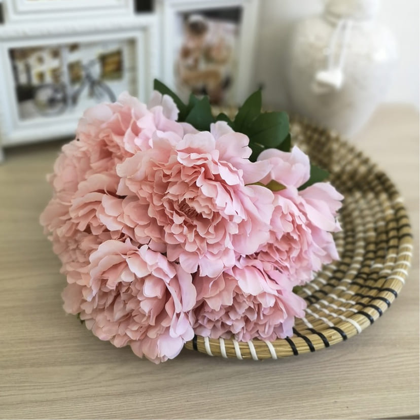 Искусственные цветы в Жигулевске | Цветы искусственные «Пионы», розовые, букет