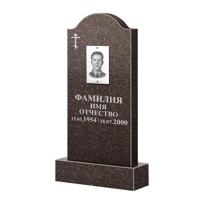 Памятники из цветного гранита в&nbsp;Жигулевске | Памятник из гранита Карел Brown ФГЦ-012