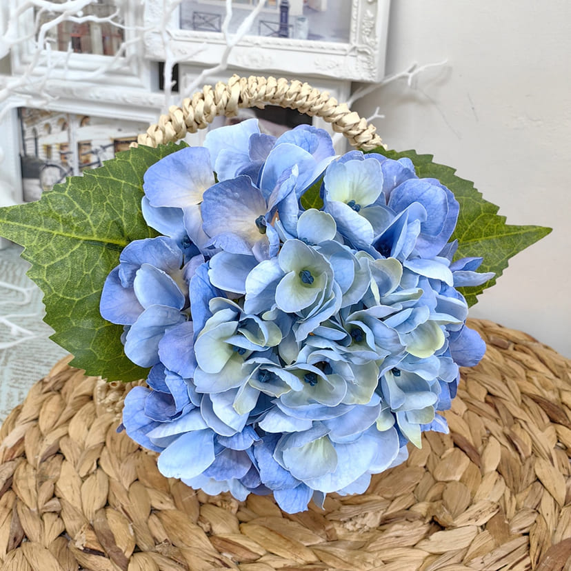 Искусственные цветы в Жигулевске | Цветок искусственный «Гортензия», голубая, одиночный