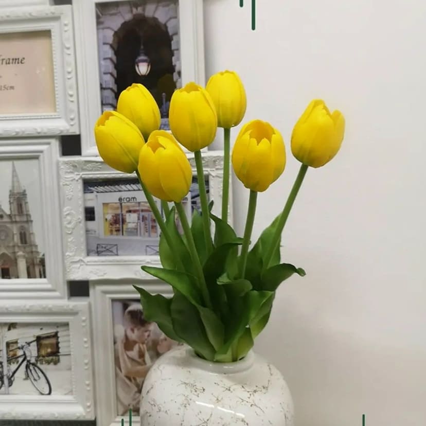 Искусственные цветы в Жигулевске | Цветы искусственные «Тюльпаны», желтые, букет