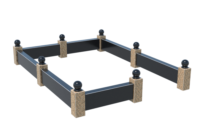 Цоколи на могилу в&nbsp;Жигулевске | Цоколь на могилу №0036