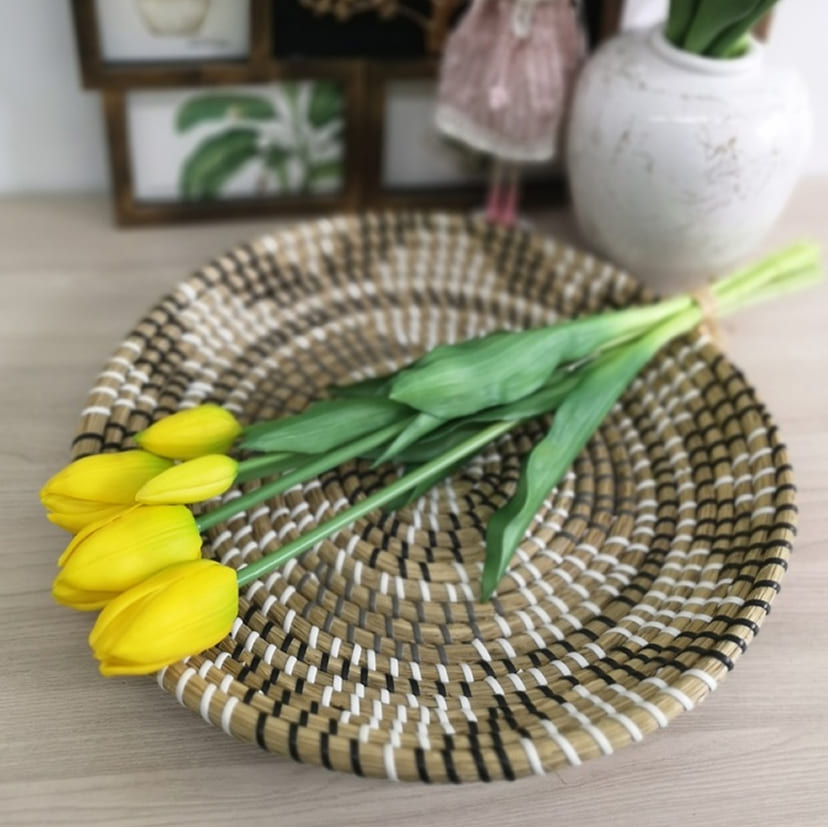 Искусственные цветы в Жигулевске | Цветы искусственные «Тюльпаны, бутоны», желтые, букет