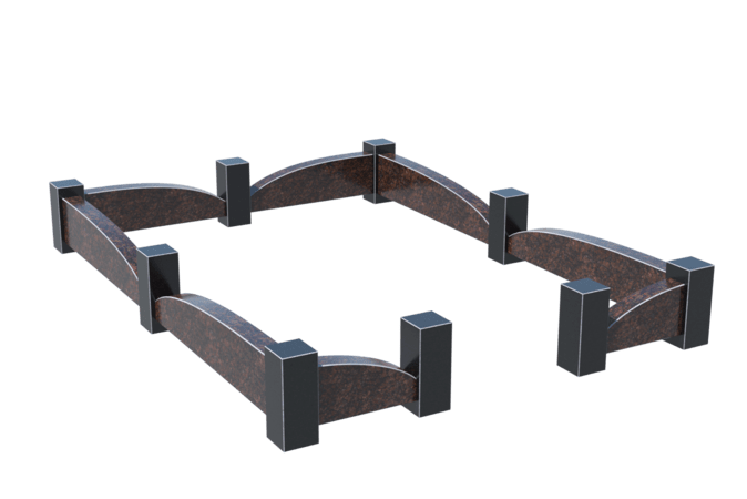 Цоколи на могилу в&nbsp;Жигулевске | Цоколь на могилу №0042