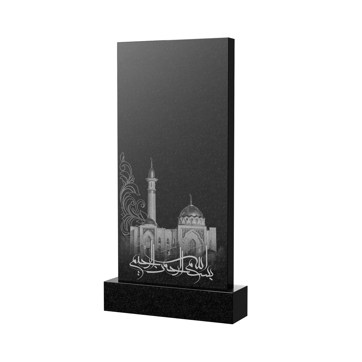 Художественное оформление памятника в&nbsp;Жигулевске | Художественное оформление на гранитную стелу, рисунок ВХО-046