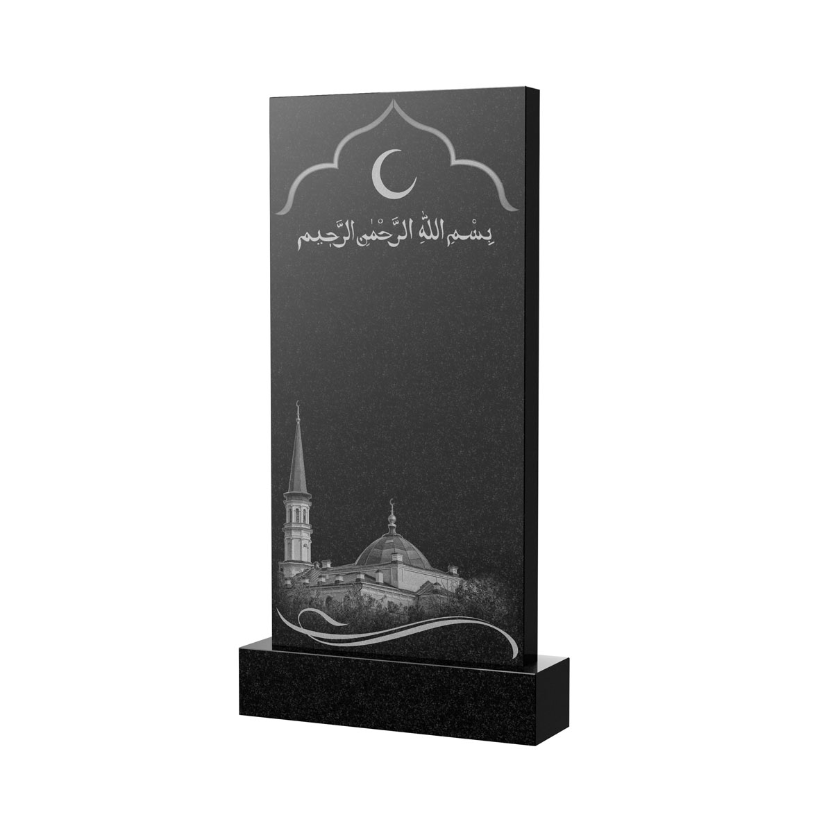 Художественное оформление памятника в&nbsp;Жигулевске | Художественное оформление на гранитную стелу, рисунок ВХО-037