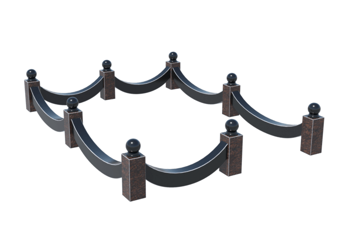 Цоколи на могилу в&nbsp;Жигулевске | Цоколь на могилу №0026