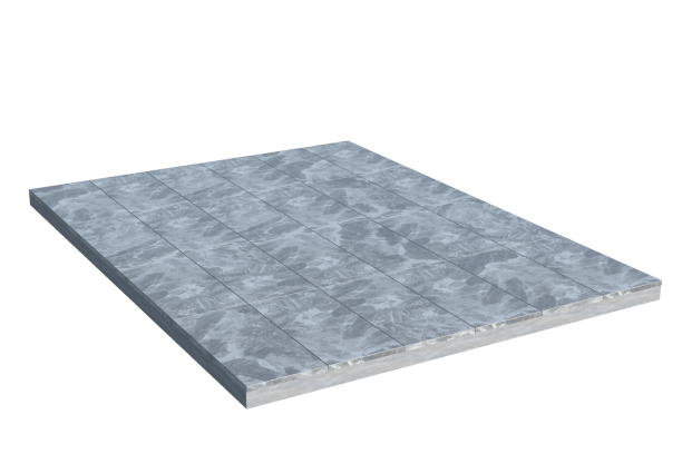 Площадки на могилу в&nbsp;Жигулевске | Площадка с мраморной облицовкой