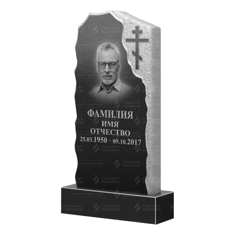 Памятники из гранита с обколом, скалы в&nbsp;Жигулевске | Гранитный памятник ФГ-231