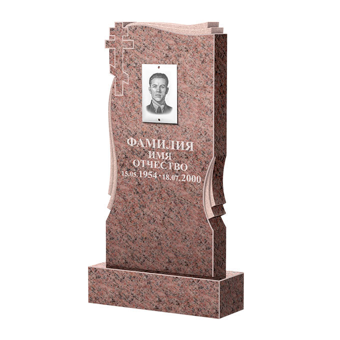 Гранитные памятники в&nbsp;Жигулевске | Памятник из гранита Розалия Pink ФГЦ-185