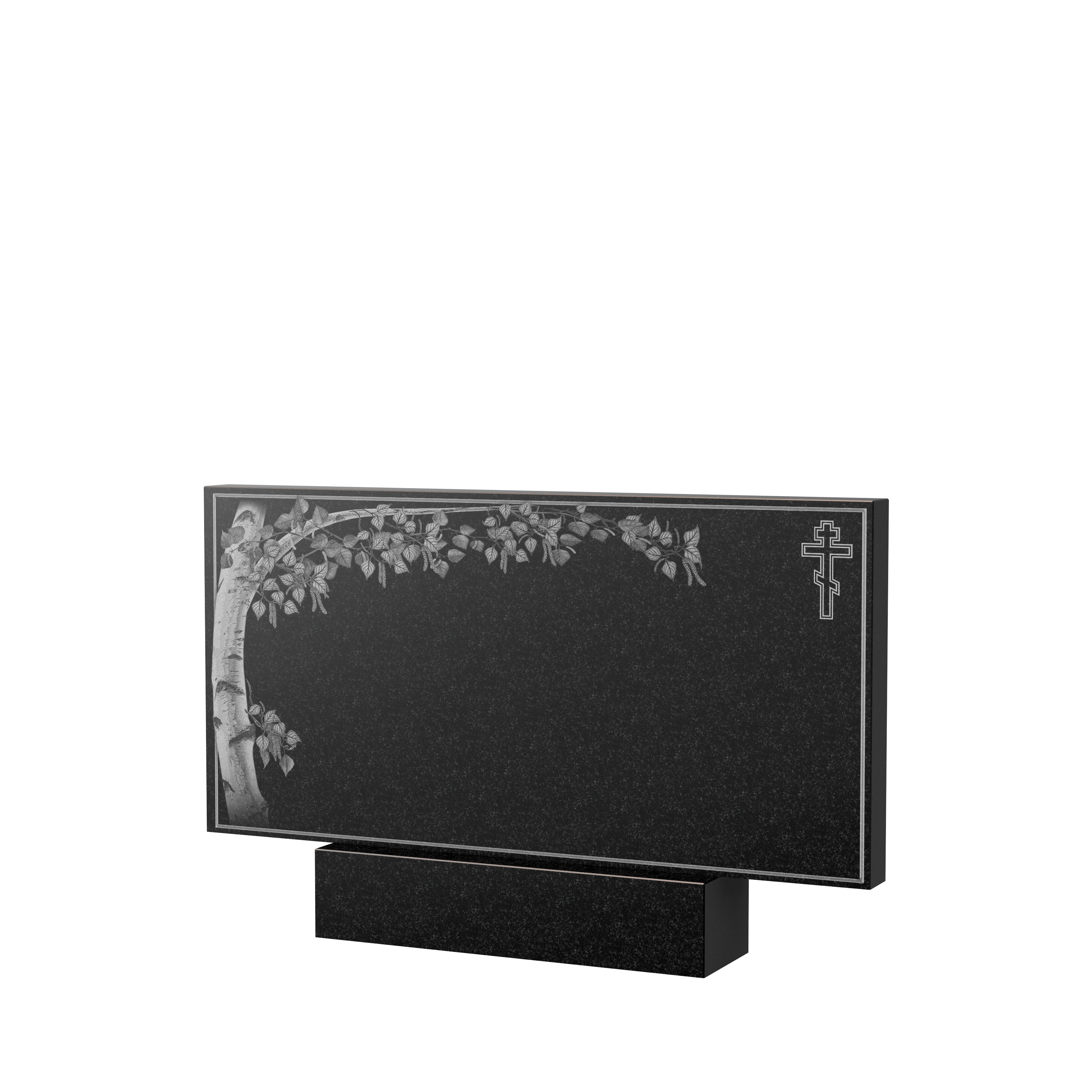 Художественное оформление памятника в&nbsp;Жигулевске | Художественное оформление на гранитную стелу, рисунок ГХО-005