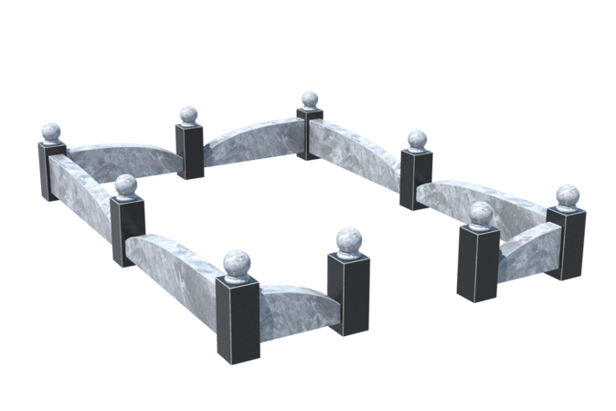 Цоколи на могилу в&nbsp;Жигулевске | Цоколь на могилу №0040