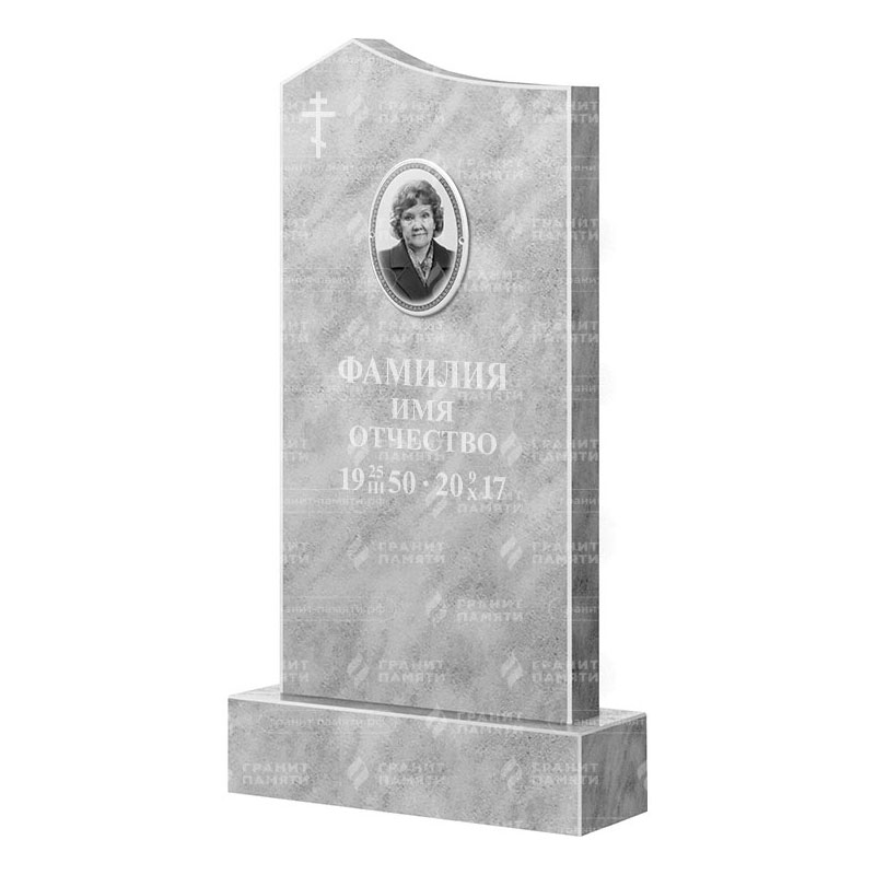 Бюджетные памятники в&nbsp;Жигулевске | Мраморный памятник ФМ-008