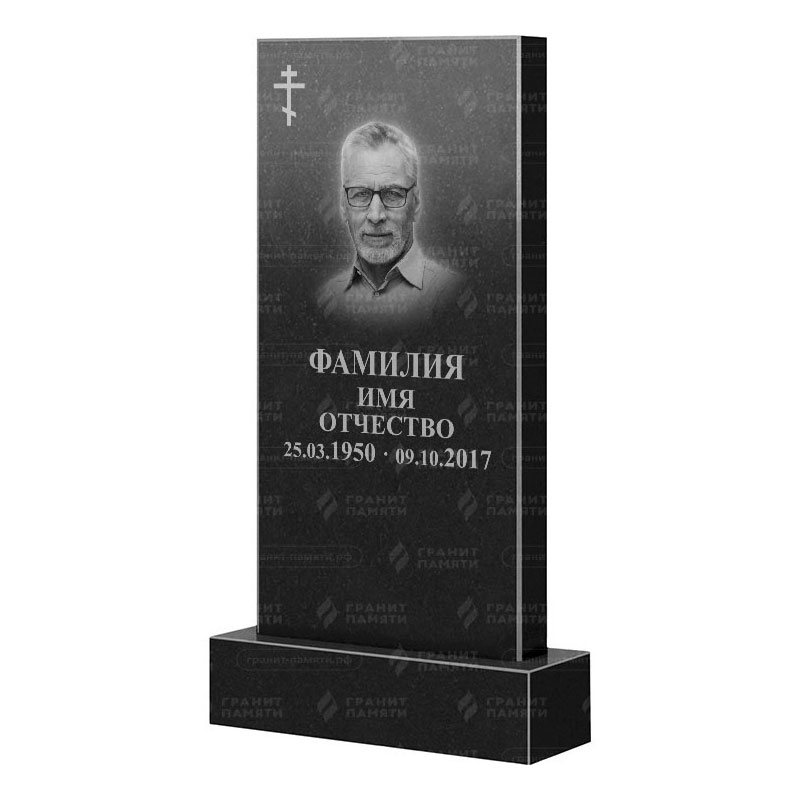 Памятники из гранита классические в&nbsp;Жигулевске | Гранитный памятник Прямой
