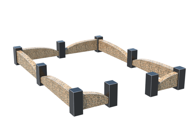 Цоколи на могилу в&nbsp;Жигулевске | Цоколь на могилу №0046