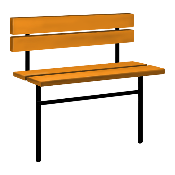 Металлические оградки, столы, скамейки в&nbsp;Жигулевске | Скамейка №3 со спинкой