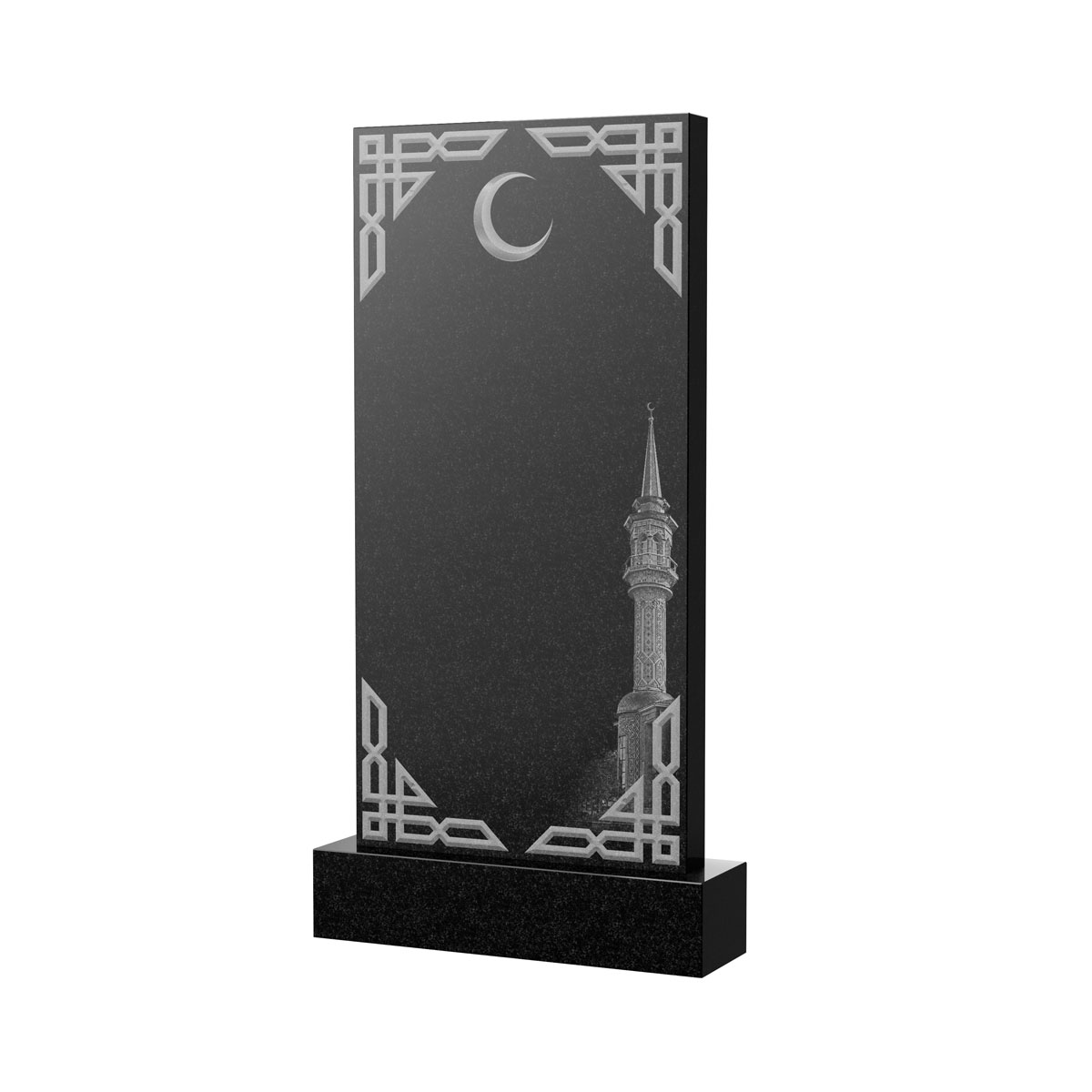 Художественное оформление памятника в&nbsp;Жигулевске | Художественное оформление на гранитную стелу, рисунок ВХО-040