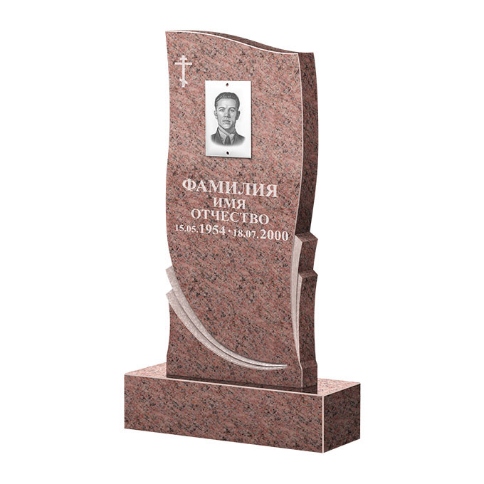 Гранитные памятники в&nbsp;Жигулевске | Памятник из гранита Розалия Pink ФГЦ-044