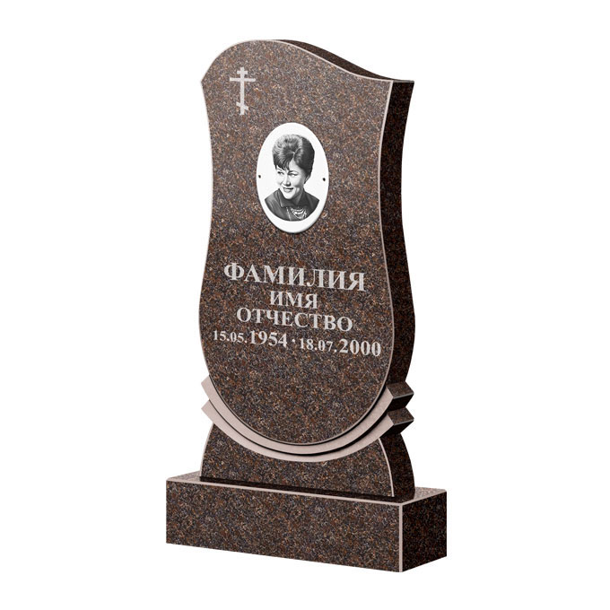 Гранитные памятники в&nbsp;Жигулевске | Памятник из гранита Карел Brown ФГЦ-056
