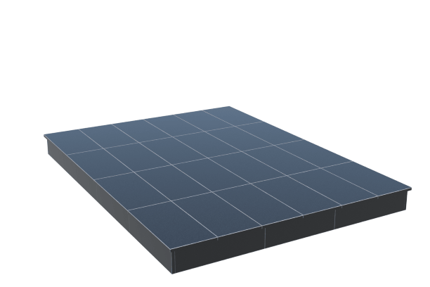 Площадки на могилу в&nbsp;Жигулевске | Площадка с вертикальной (15 см) облицовкой гранитом Габбро