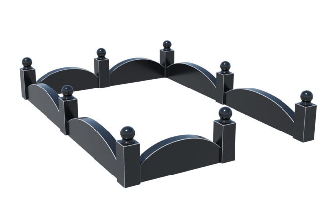 Цоколи на могилу в&nbsp;Жигулевске | Цоколь на могилу №0002