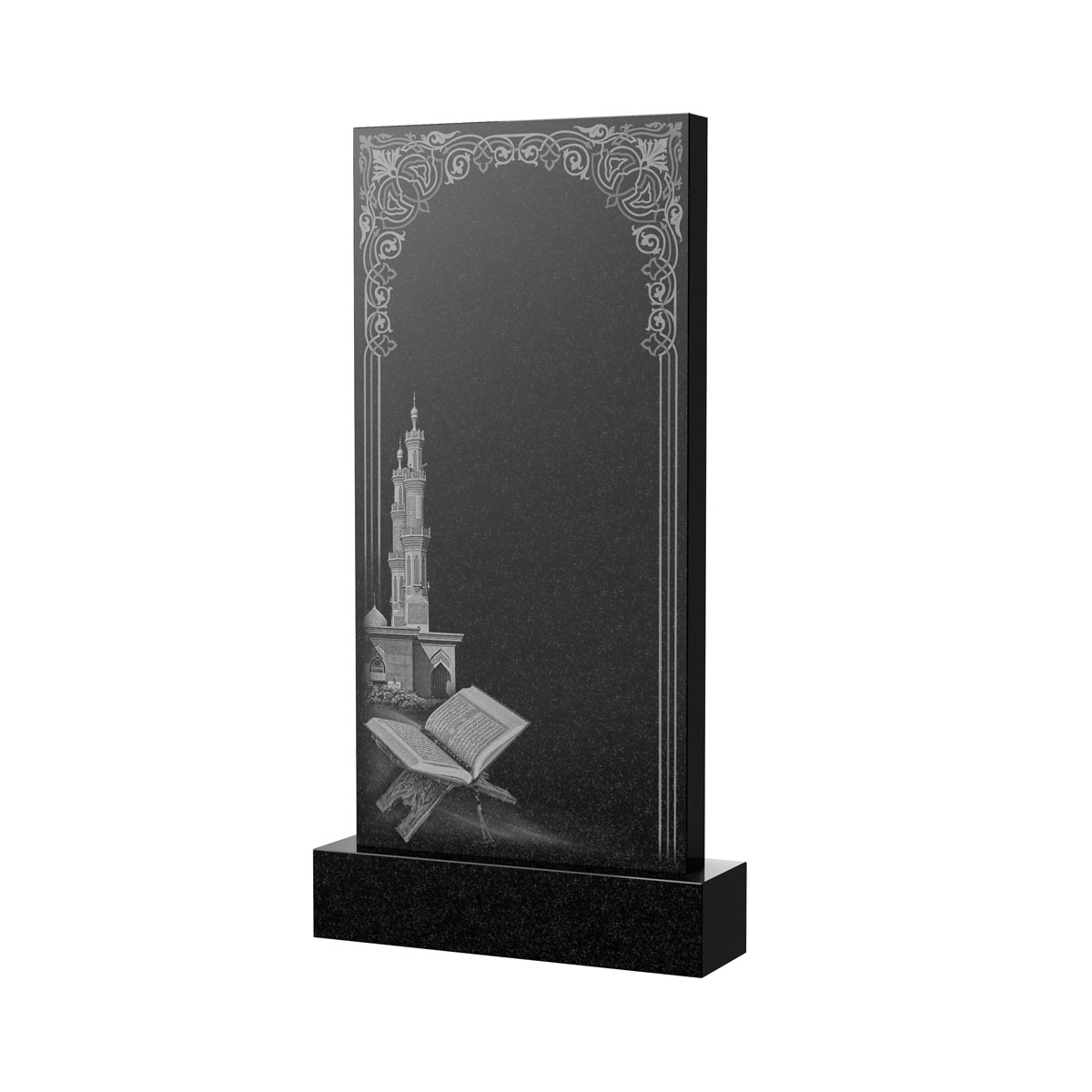 Художественное оформление памятника в&nbsp;Жигулевске | Художественное оформление на гранитную стелу, рисунок ВХО-039