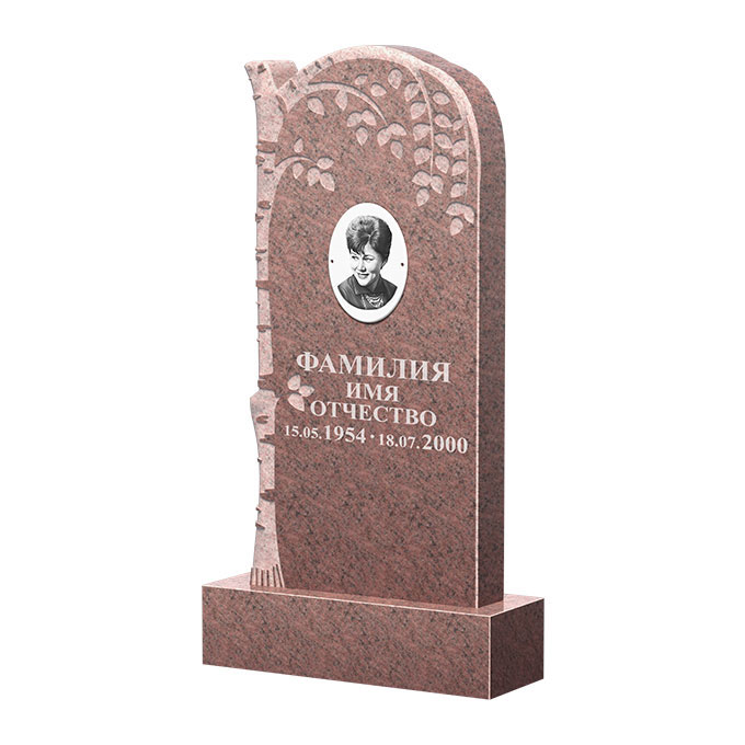 Гранитные памятники в&nbsp;Жигулевске | Памятник из гранита Розалия Pink ФГЦ-091