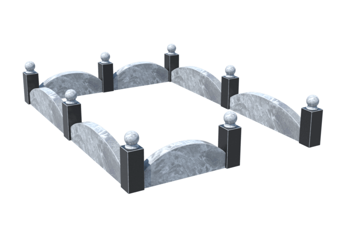 Цоколи на могилу в&nbsp;Жигулевске | Цоколь на могилу №0003