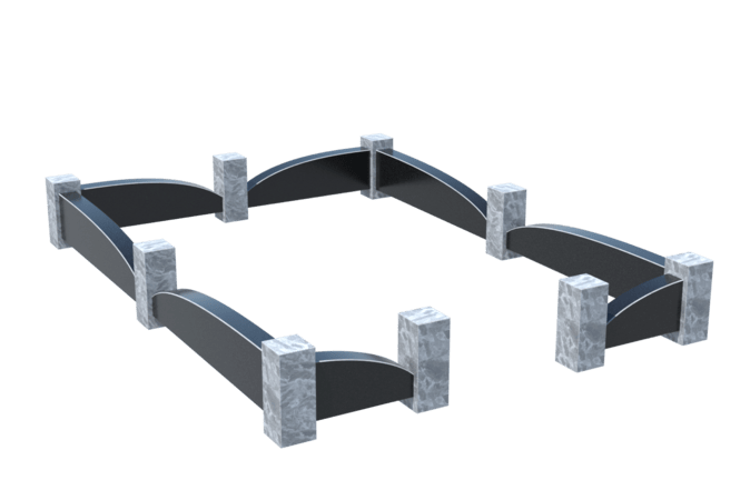 Цоколи на могилу в&nbsp;Жигулевске | Цоколь на могилу №0041