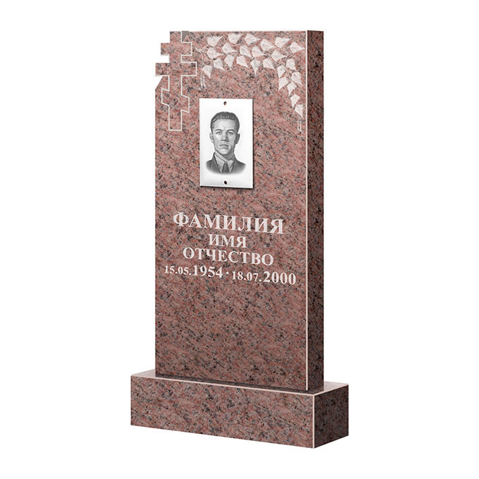 Гранитные памятники в&nbsp;Жигулевске | Памятник из гранита Розалия Pink ФГЦ-202