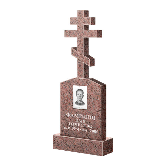 Гранитные памятники в&nbsp;Жигулевске | Памятник из гранита Розалия Pink ФГЦ-099