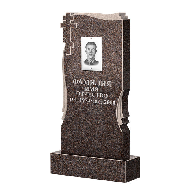 Гранитные памятники в&nbsp;Жигулевске | Памятник из гранита Карел Brown ФГЦ-185