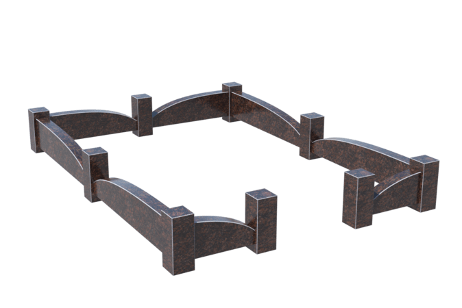 Цоколи на могилу в&nbsp;Жигулевске | Цоколь на могилу №0043